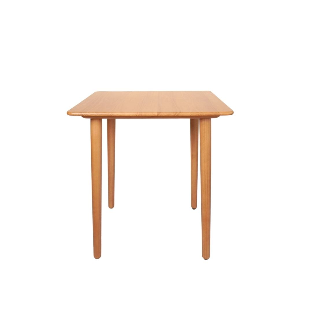 โต๊ะทานข้าวไม้ยางพาราแท้ 4 ที่นั่ง MAAI DESIGN  รุ่น HARU TABLE  สีโอ๊ค